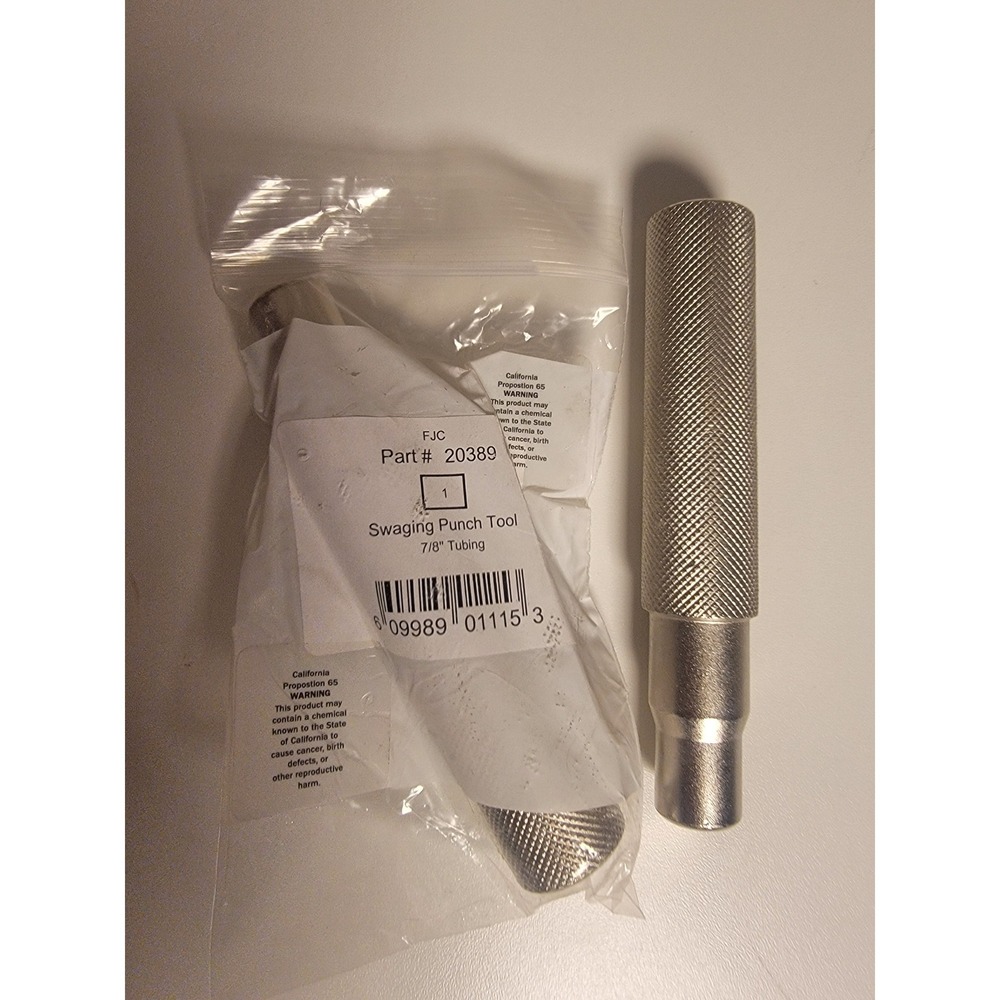 FJC 20389 Swaging Punch Tool for 7/8" Tubing HVAC Plumbing Manual Expander Steel